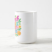 Keine Regeln nur für Vibes - Neon Gradient Kawaii- Kaffeetasse (Mittel)