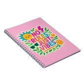 Keine Regeln nur für Vibes - Neon Gradient Kawaii- Notizblock (Rechte Seite)