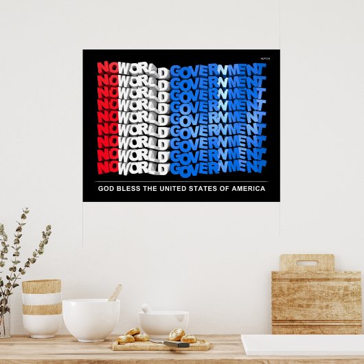 Keine Regierung der Welt Poster (Küche)
