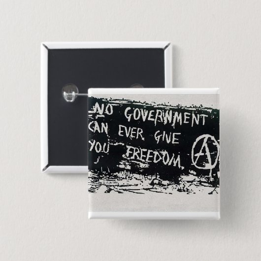 keine Regierung kann Ihnen Freiheitsknopf Button (Vorne & Hinten)