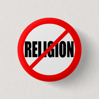 "KEINE RELIGION " BUTTON