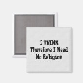 Keine Religion Magnet (Vorderseite/Rückseite)