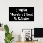 Keine Religion Poster (Heimbüro)