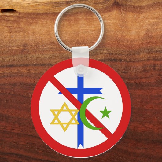 Keine Religion Schlüsselanhänger (Vorderseite)