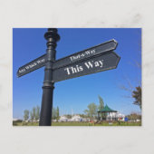 "Keine Richtung" Postkarte (Vorderseite)