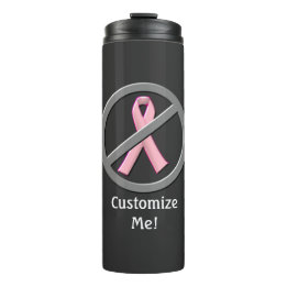 Keine rosa Brustkrebserkrankungen mehr Wasser Flas Thermosbecher
