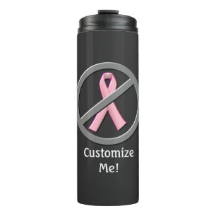 Keine rosa Brustkrebserkrankungen mehr Wasser Flas Thermosbecher