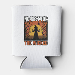 Keine Ruhe für die Bösen Vintage Hexe Halloween De Dosenkühler