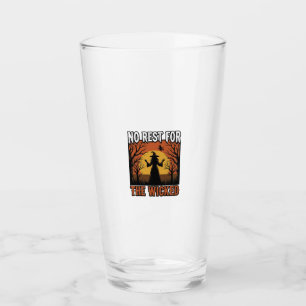 Keine Ruhe für die Bösen Vintage Hexe Halloween De Glas
