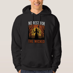 Keine Ruhe Für Die Bösen Vintage Hexe Halloween De Hoodie