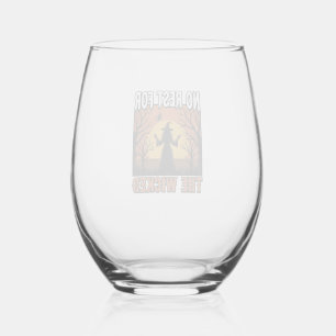 Keine Ruhe für die Bösen Vintage Hexe Halloween De Weinglas Ohne Stiel