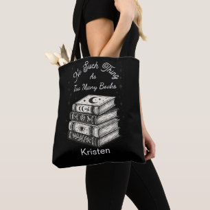 Keine Sache wie zu viele Bücher Unisex Tasche