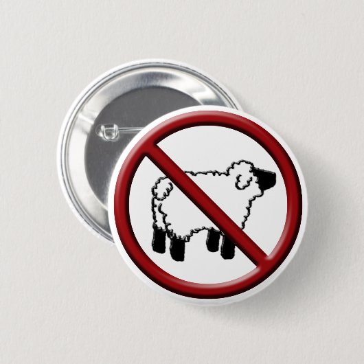 Keine Schafe! Button (Vorne & Hinten)