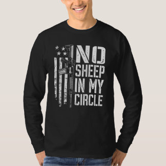 Keine Schafe in meinem Circle Usa Flag Pro Gun 2. T-Shirt