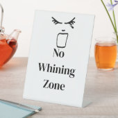 Keine schillernde Zone weiß Sockelschild (In Situ)