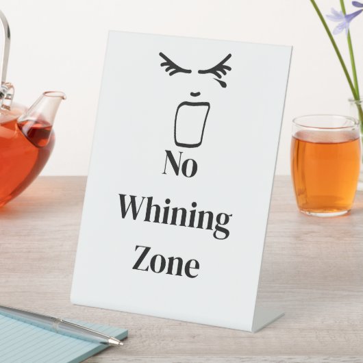 Keine schillernde Zone weiß Sockelschild (In Situ)