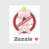 Keine Schlampen! Cry Baby Sticker (Blatt)