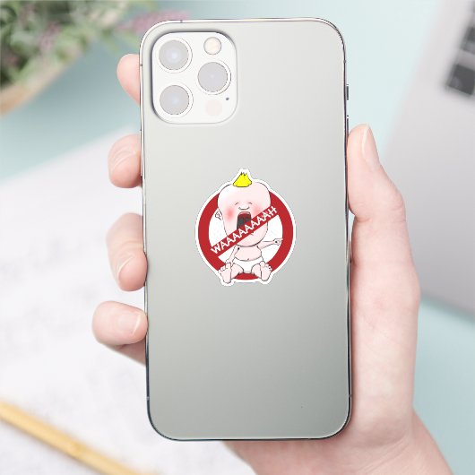 Keine Schlampen! Cry Baby Sticker (Telefon)