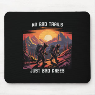 Keine schlechten Trails, nur schlechte Knie Retro- Mousepad