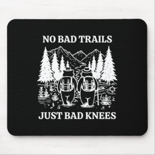Keine schlechten Trails, nur schlechte Knie Retro- Mousepad