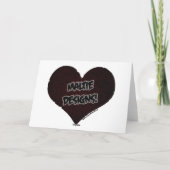 Keine Schlüpfer-Valentinsgruß-Karte mit Feiertagskarte (Rückseite)