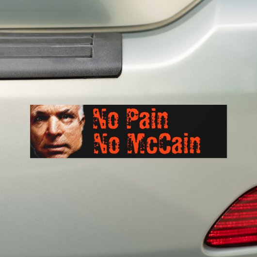 Keine Schmerz, kein McCain Autoaufkleber (Auf Auto)