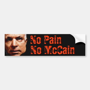 Keine Schmerz, kein McCain Autoaufkleber