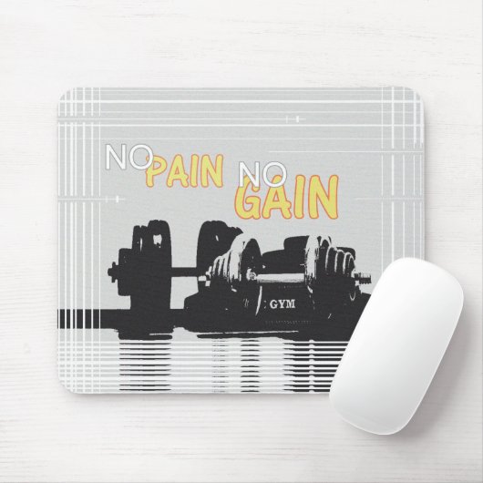 Keine Schmerzen kein Gewinn Moderne Pop Kunstvorla Mousepad (Mit Mouse)