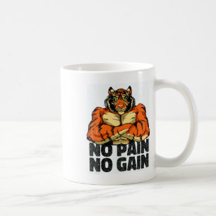 Keine Schmerzen Keine Gain Tiger Gym Workout Mixed Kaffeetasse