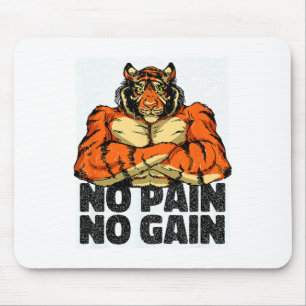 Keine Schmerzen Keine Gain Tiger Gym Workout Mixed Mousepad