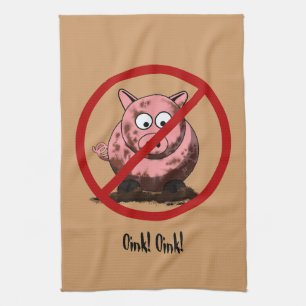 Keine schmutzigen Schwein-Amerikaner MoJo Handtuch