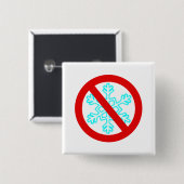 Keine Schneeflocke Button (Vorne & Hinten)