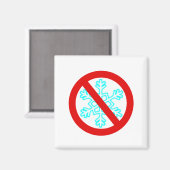 Keine Schneeflocke Magnet (Vorderseite/Rückseite)