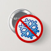 Keine Schneeflocken - Schneeflocke im Rot kein Button (Vorne & Hinten)