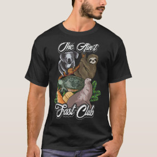 Keine schnelle Club Koala Faultier Schildkröte Fil T-Shirt