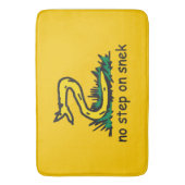 Keine Schritte auf snek memes Gadsden parody SnekR Badematte (Vorderseite Vertikal)