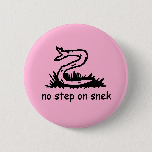 Keine Schritte auf snek memes Gadsden parody SnekR Button (Vorderseite)