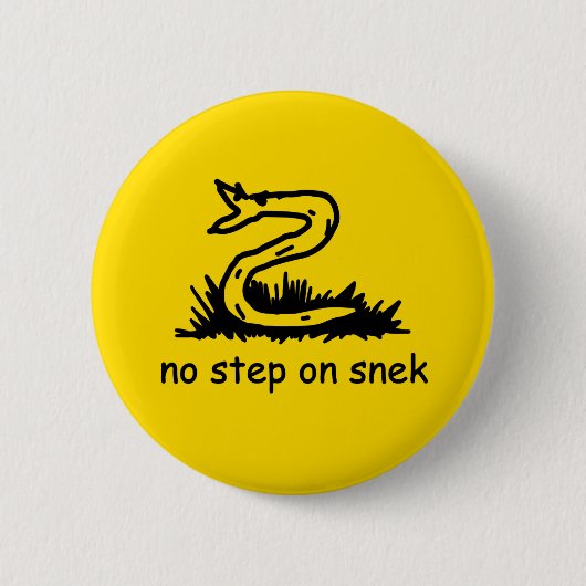 Keine Schritte auf snek memes Gadsden parody SnekR Button (Vorderseite)