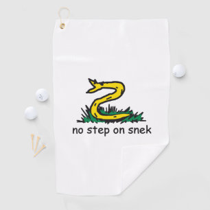 Keine Schritte auf snek memes Gadsden parody SnekR Golfhandtuch