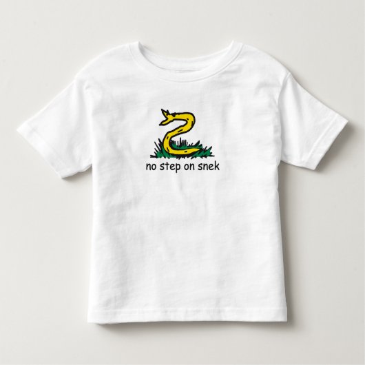 Keine Schritte auf snek memes Gadsden parody SnekR Kleinkind T-shirt (Vorderseite)