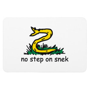 Keine Schritte auf snek memes Gadsden parody SnekR Magnet