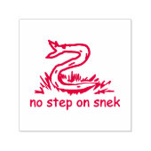 Keine Schritte auf snek memes Gadsden parody SnekR Permastempel (Design)