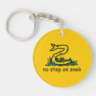 Keine Schritte auf snek memes Gadsden parody SnekR Schlüsselanhänger
