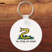 Keine Schritte auf snek memes Gadsden parody SnekR Schlüsselanhänger (Vorderseite)