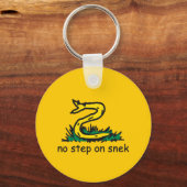 Keine Schritte auf snek memes Gadsden parody SnekR Schlüsselanhänger (Vorderseite)