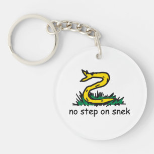 Keine Schritte auf snek memes Gadsden parody SnekR Schlüsselanhänger