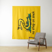 Keine Schritte auf snek memes Gadsden parody SnekR Wandteppich (Beispiel)