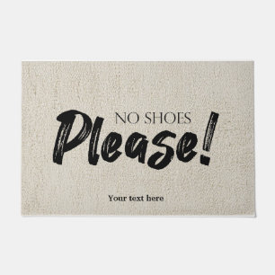 Keine Schuhe bitte vor der Tür Fußmatte