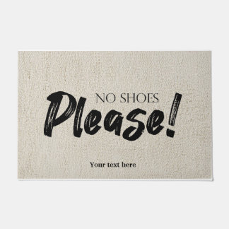 Keine Schuhe bitte vor der Tür Fußmatte