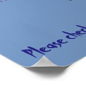 Keine Schuhe erlaubt - die MUCK hält hier! Poster (Ecke)